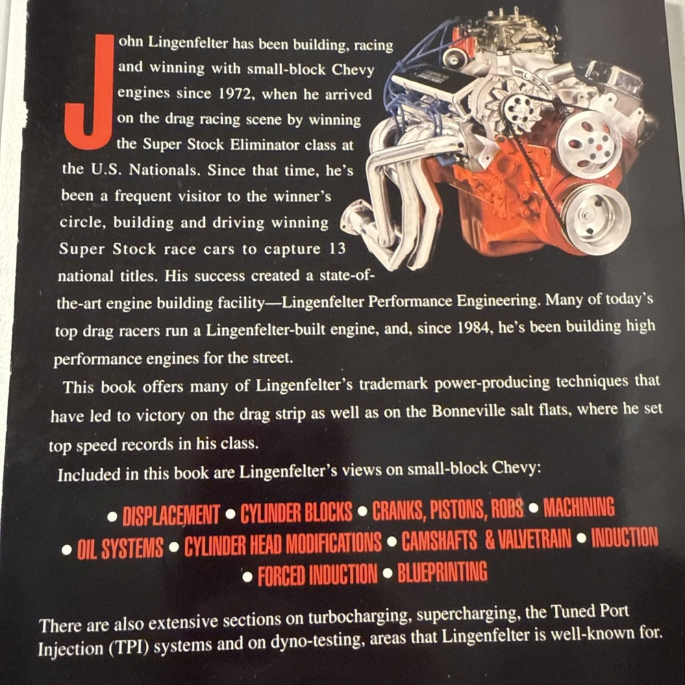 John Lingenfelter On Modifying Small Block Chevy Engines SBC Performance‎ Manual - Picture 4 of 4